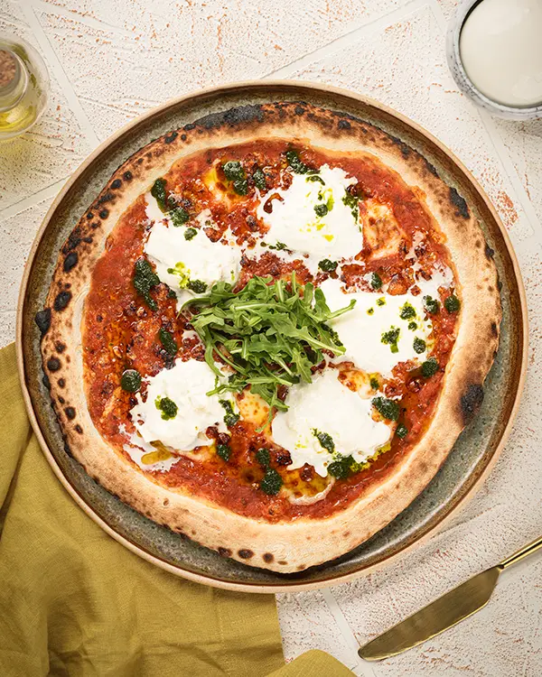 Burrata Pesto Pizza