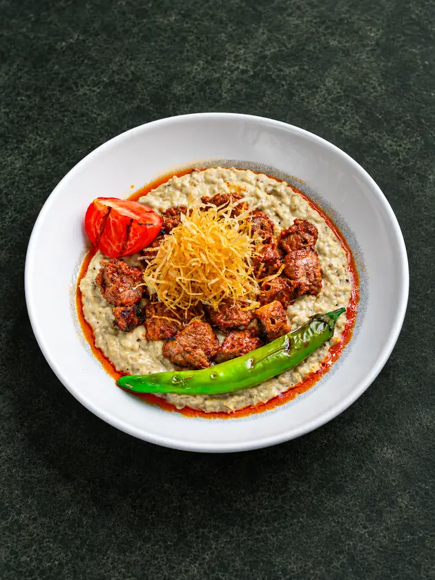 Creamy Eggplant With Lamb