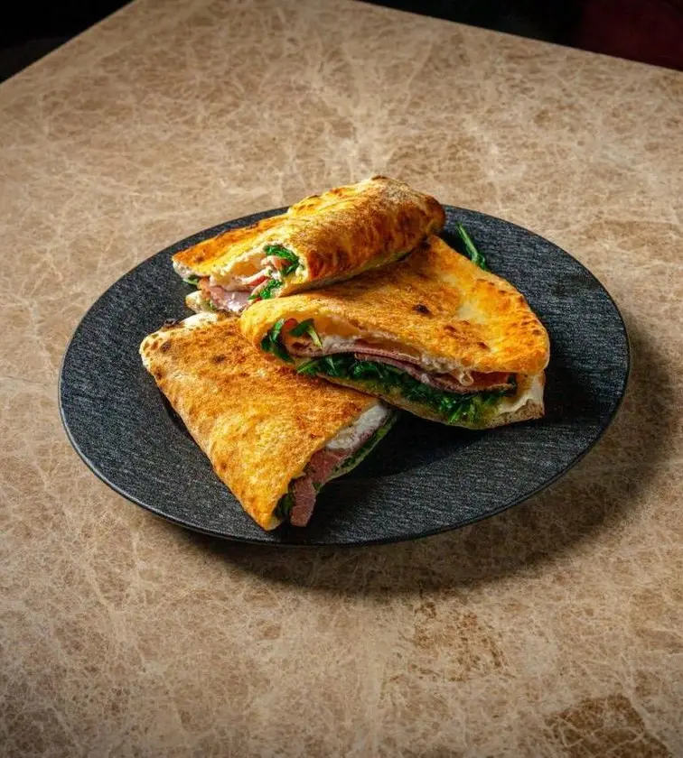 Pastrami Calzone With Burrata Chesse