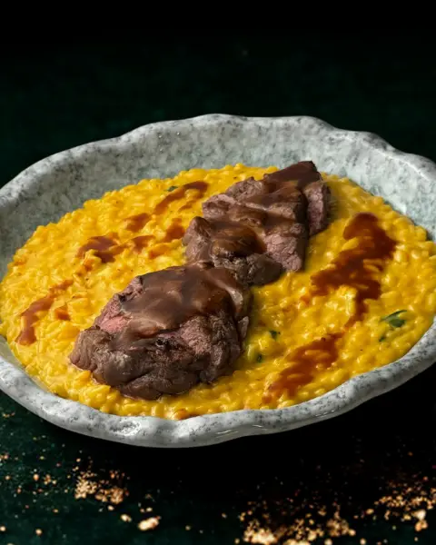 Saffron Medallion Rissoto