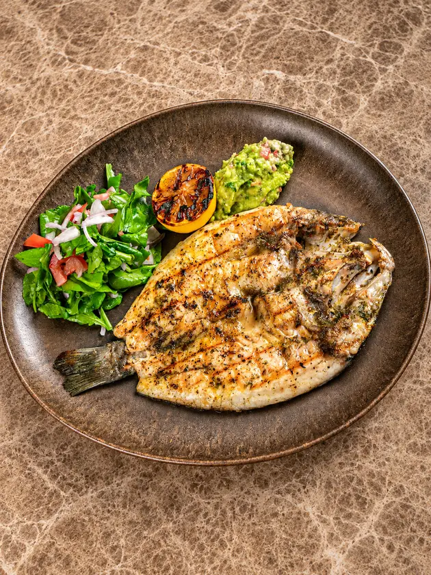 Whole Grilled Seabass